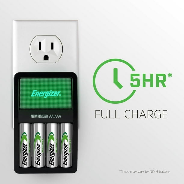 Energizer Recharge Value Charger for NiMH Rechargeable AA