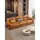 thumbnail image 5 of Luxury Minimalist Leather Sofa Living Room Cowhide Simple Straight Row Leather Sofa Combination Furniture My Lux Decor Round, 5 of 24
