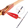thumbnail image 5 of Bow String Replacement, 14 Strands Recurve Bowstring with Nock Point for AMO 56" Recurve Bow, Red-Black, 5 of 6