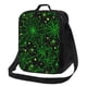 thumbnail image 1 of Disketp Green Bright Web with Spiders Bolsa Térmica Estampada para Almuerzo, Lonchera para Hombres y Mujeres Adultos, 1 of 7