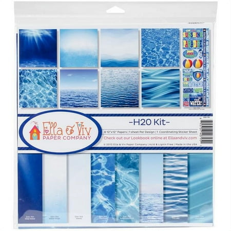 UPC: 0895707407951 | Reminisce EAV795 12 x 12 in. Ella & Viv Collection Kit – H2O