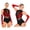 Red, variant on iiniim Women Sparkle Latin Jazz Dance Outfit Sleeveless Gymnastics Leotard with Gloves Sequins Dance Clothes Silver XXL