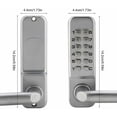 thumbnail image 4 of Cerradura de código mecánica a prueba de agua, cerradura de seguridad con código de combinación de 1 a 11 dígitos, cerradura de puerta con contraseña sin llave, cerradura de puerta de, 4 of 5