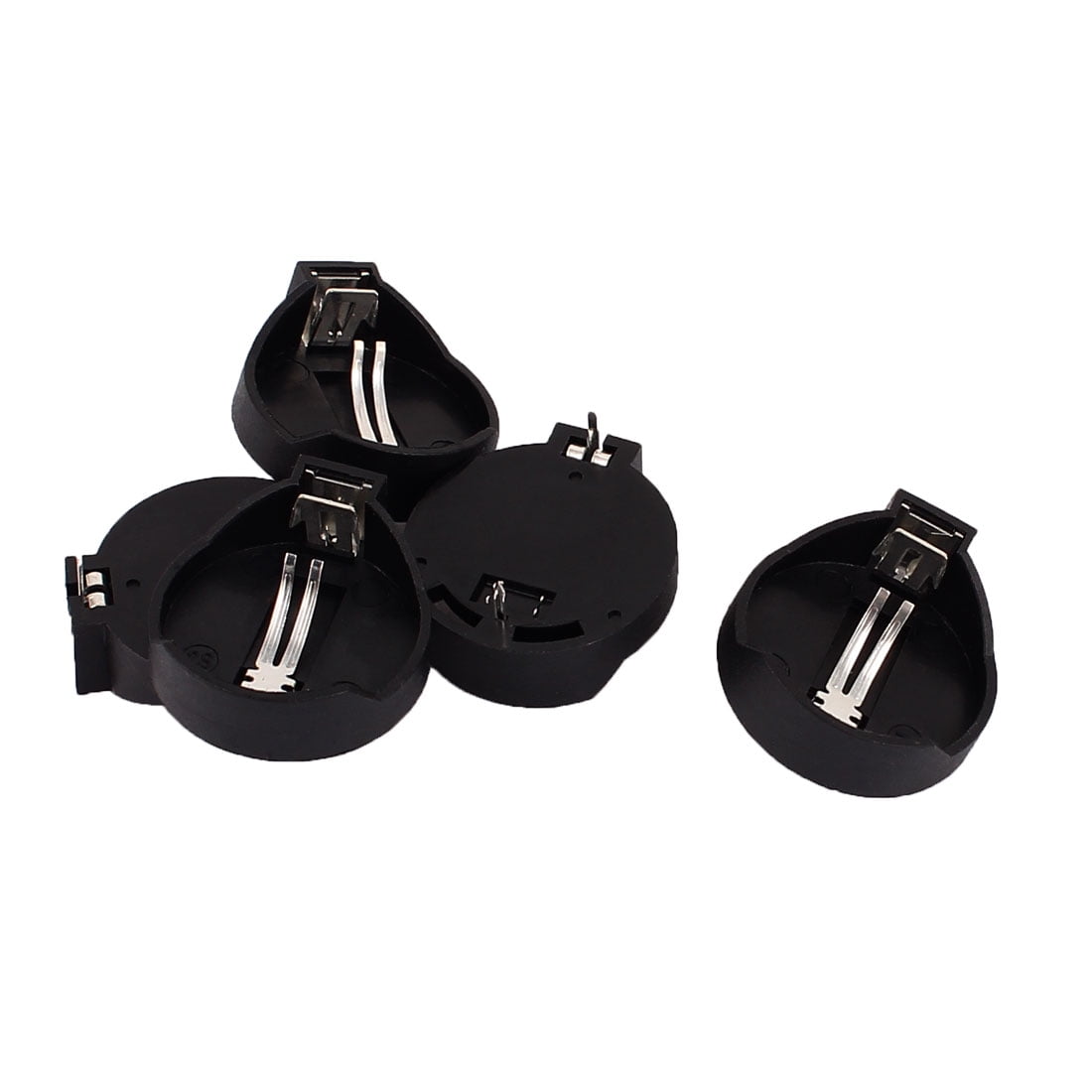 1 x 3V CR 2025/2032 Battery Cell Button Open Holder Box Black 5 Pcs