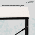 thumbnail image 3 of Escritorio para Oficina, Urban Design, Modelo: Cayden, Minimalista, Fácil de armar, Marrón Claro blanco Unitalla, 3 of 10
