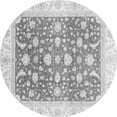 thumbnail image 1 of Ahgly Company Indoor Round Abstract Gray Modern Area Rugs, 6' Round, 1 of 4