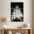 thumbnail image 2 of Elephant Stock Japanese Golden Buddha I Wall Art - Vertical Multi Panel Canvas - Hallway Wall Decor - Religion And Spirituality Multi Panel - Black And Gray Decor By Philippe Hugonnard - 24" x 38", 2 of 8
