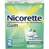 Nicorette Spearmint Coated Nicotine Stop Smoking Aid Gum, 2 mg, 100 Count