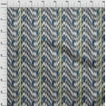 thumbnail image 3 of oneOone Cotton Poplin Fabric Stripe & Chevron Ikat Print Sewing Fabric BTY 42 Inch Wide, 3 of 4