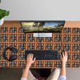 thumbnail image 4 of Long Mouse Pads for Desk,Black Red Skull Tile Pattern Desk Mats on Top Of Desks, Desk Mouse Pad Extra Large with 3mm Non-Slip Base and Stitched Edge for Gaming,Office,Work,Home 47.3"x23.6", 4 of 6