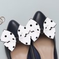 thumbnail image 3 of KAKOWELY 1 par de clips para zapatos con forma de lazo, hebilla para zapatos con lazo y estampado de puntos, adornos para zapatos, 3 of 5