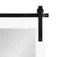 thumbnail image 4 of Kate and Laurel Skylan Modern Farmhouse Decorative Wood Framed Wall Mirror, 38 x 27, White and Black, Barn Door-Inspired Transitional Wall Hanging Mirror for Bathroom or Living Room Uses, 4 of 8