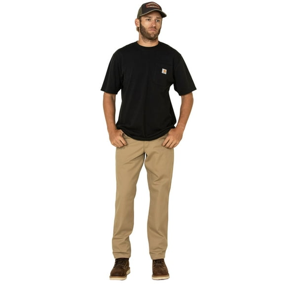 Carhartt Men's Fr Rugged Flex Relaxed Canvas Work Pants Beige/Khaki 36W x 30L