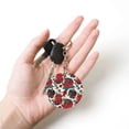 thumbnail image 5 of Naloa Chicken Print Round Keychain Keychain Key Ring, Key Tag, Key Chain Bulk for Gift Accessories (Round), 5 of 7