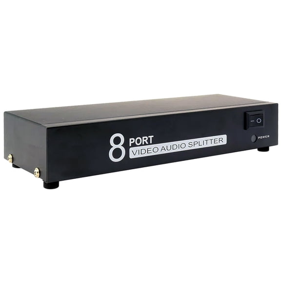 Premium 1 In 8 Out Composite RCA Video Audio Active Splitter