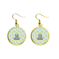 thumbnail image 1 of Diseño de tipo de letra Ear Dangle Golden Drop Earring Jewelry Mujer Unbranded M, 1 of 3