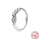 thumbnail image 3 of Authentique 100% 925 argent Sterling couronne coeur fleur aile clair Zircon scintillant CZ Pantaro anneaux pour femmes bijoux anniversaire, 3 of 5