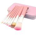 thumbnail image 2 of Juego de 7 brochas de maquillaje de Hello Kitty para sombras de ojos y base, brochas de maquillaje para mujer, juego de herramientas de belleza de fibra artificial, regalo de vacaciones, 2 of 6
