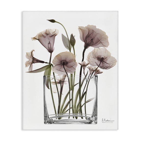 Stupell Industries Modern Elegant Vase Floral Photography Wrapped Canvas Canvas Art Print Wall Art, 16 x 20