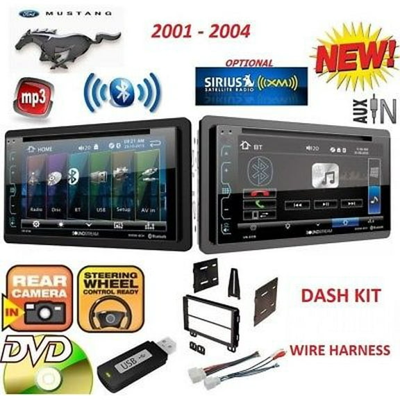 01 02 03 04 FORD MUSTANG BLUETOOTH DVD CD USB Car Radio Stereo OPTIONAL SIRIUSXM