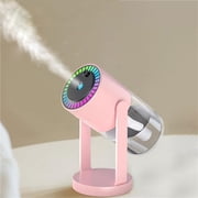 Weloille Star Projector Humidifier, USB Powered Portable Cool Mist Humidifier with LED Light, Ultra Quiet Air Humidifier, for Car Bedroom Office Desk Travel Use
