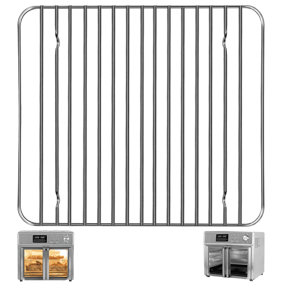 GCQ Air Fryer Wire Rack for Kalorik MAXX Air Fryer Oven 26 Quart 10 in 1 Countertop Toaster Oven Air Fryer Combo, 12.5×11.3 IN Stainless Steel Air Fryer Replacement Parts Grill Rack Accessories