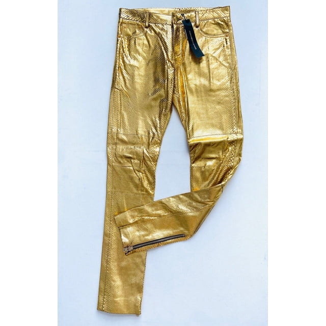 6,5k $ ALEXANDRE VAUTHIER Runway Collection Pantalon PYTHON Doré 36/4