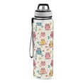 thumbnail image 2 of Cute Owls with Leaves 32oz Sports Water Bottles Leakproof Tritan Bottle with Straw BPA Free Clear Bottle for Fitness Gym Outdoor Cycling, 2 of 7