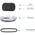 thumbnail image 4 of 32 oz Replacement Lid for Yeti, 2PCS, Splash Resistant, BPA Free, 4 of 7