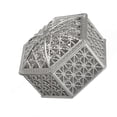 thumbnail image 2 of Gift Box Wedding Plated Plastic Favor Case Candy Snack wedding plastic Storage Box for Ceremony Banquet Party, Silver, Hexagon, 2 of 8