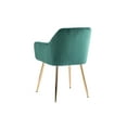 thumbnail image 7 of Mainstays Dining Chair in Green Velvet with Gold Legs, 2 Pack, 7 of 7