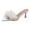 Beige, variant on High Heel Slippers for Women Fluffy Open-Toe Slides with Slim Heel, Plus Size Evening Party Footwear,Hot Pink_36