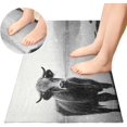 thumbnail image 4 of GZHJMY Highland Cow Kitchen Mat Soft and Absorbent Bath Mats for Bathroom Non Slip Quick Dry Shaggy Bath Carpet Machine Wash for Kitchen Bathroom Shower Home Decor 39x20 in, 4 of 7