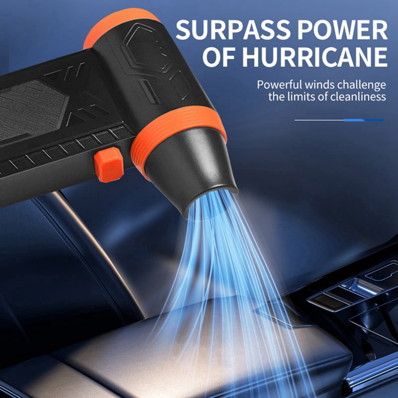 Electric Air Duster Rechargeable Air Blower Strong Wind 150g Thrust Air Pressure for Car Cleaning Snow Blower