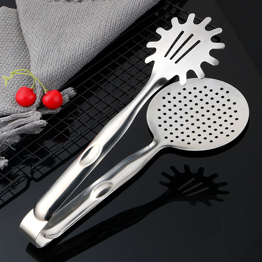 Machinehome Food Thong Silicone Baking Heat Resistant BBQ Clip Stainless  Steel Kitchen Utensil, Food Thong 