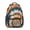 Orange and Blue, variant on Purple and Black Tie Dye Pattern Backpack for School, Cute School Bag with Adjustable Shoulder Straps and Padded Back, 15.3"x11"x6.7"