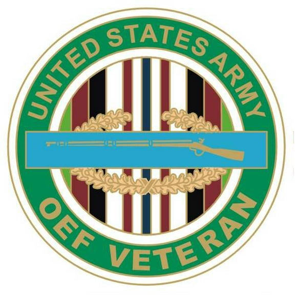 OEF Veteran CIB 1 1/8" Lapel Pin