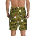 thumbnail image 2 of JUNZAN Gnomes Playing in the Garden Pattern Sleep Pajama Shorts for Men,Men's Pajama Bottoms,Sleepwear,Pj Shorts, 2 of 7