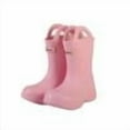 thumbnail image 3 of shqvo Toddler Rain Boots Lightweight Rubber Wterproof Shoes with Pull-on Handles for Kids Plain and Letter Print Mid Calf Rain Boots Fun Patterns Rain Boots Children, 3 of 7