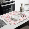 thumbnail image 6 of Microfibre Drying Mat for Kitchen Pioneer Dish Drying Drainer Mat Absorbent Colorful Floral Drying Mat Washing Up for Glass, Plate & Cup 16inch X 18inch, 6 of 7