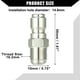 thumbnail image 5 of Adaptador de pistola de lavado a presión de acero inoxidable de 3/8" tono plateado universal para automóvil, 5 of 7