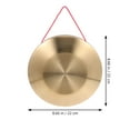 thumbnail image 2 of HEANUJJ 1 Set Chinese Gong Durable 8.7x8.7x0.6in for Musicians Performance, 2 of 6