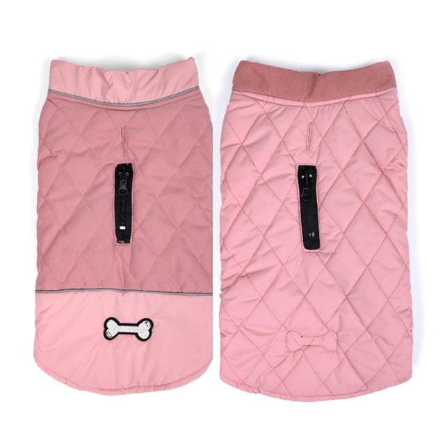 Abrigos reversibles para perros pequeños, chaqueta impermeable y cálida para invierno frío