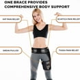 thumbnail image 3 of Vlela Hip Brace for Sciatica Nerve Pain Relief,Hamstring Compression Sleeve Thigh Support Wrap with Extra Sacroiliac Belt for Groin Pulled,Hamstring Strain,Thigh Injury,SI Joint for Men Women, 3 of 7