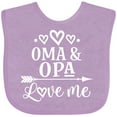 thumbnail image 3 of Inktastic My Oma Opa Love Me Grandchild Boys or Girls Baby Bib, 3 of 4