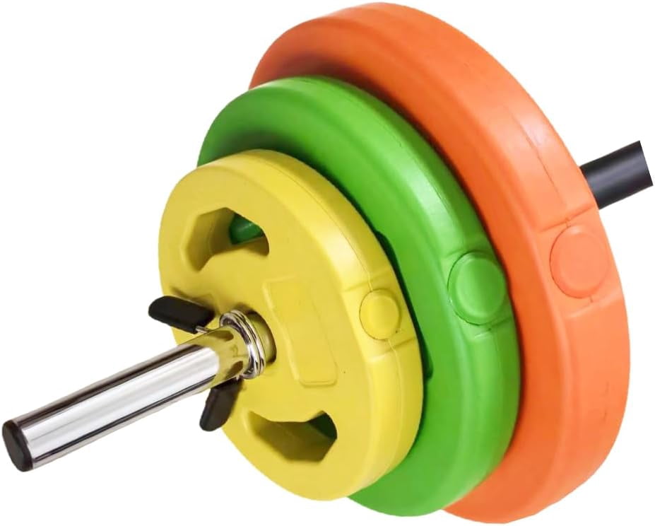 Adjustable Barbell Weight Set, Adjustable Free Weights for Home and Gym Workout，Multicolor