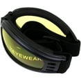 thumbnail image 4 of Birdz Eyewear Cardinal Folding Padded Motorcycle Goggles Black Frame with Yellow Lenses, 4 of 5