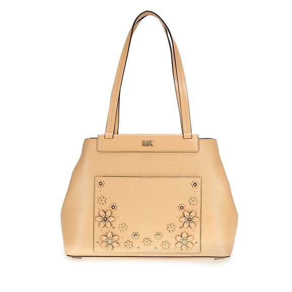 Michael Kors Meredith Medium Leather Tote- Butternut
