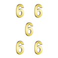thumbnail image 2 of maskred Numéros de Maison pour Extérieur Style Simple Signes Numériques Accessoires de Marquage Numéro Exquis Accessoire Numéro 6 5 Pcs, 2 of 6