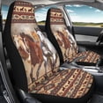 thumbnail image 3 of Uorisanigo Car Seat Covers Waterproof Western Horse Aztec Front Seat Covers 2 PCS Removable Automotive Interior Accessories for Women Men Universal Fit Most Cars,SUV, Trucks, 3 of 7
